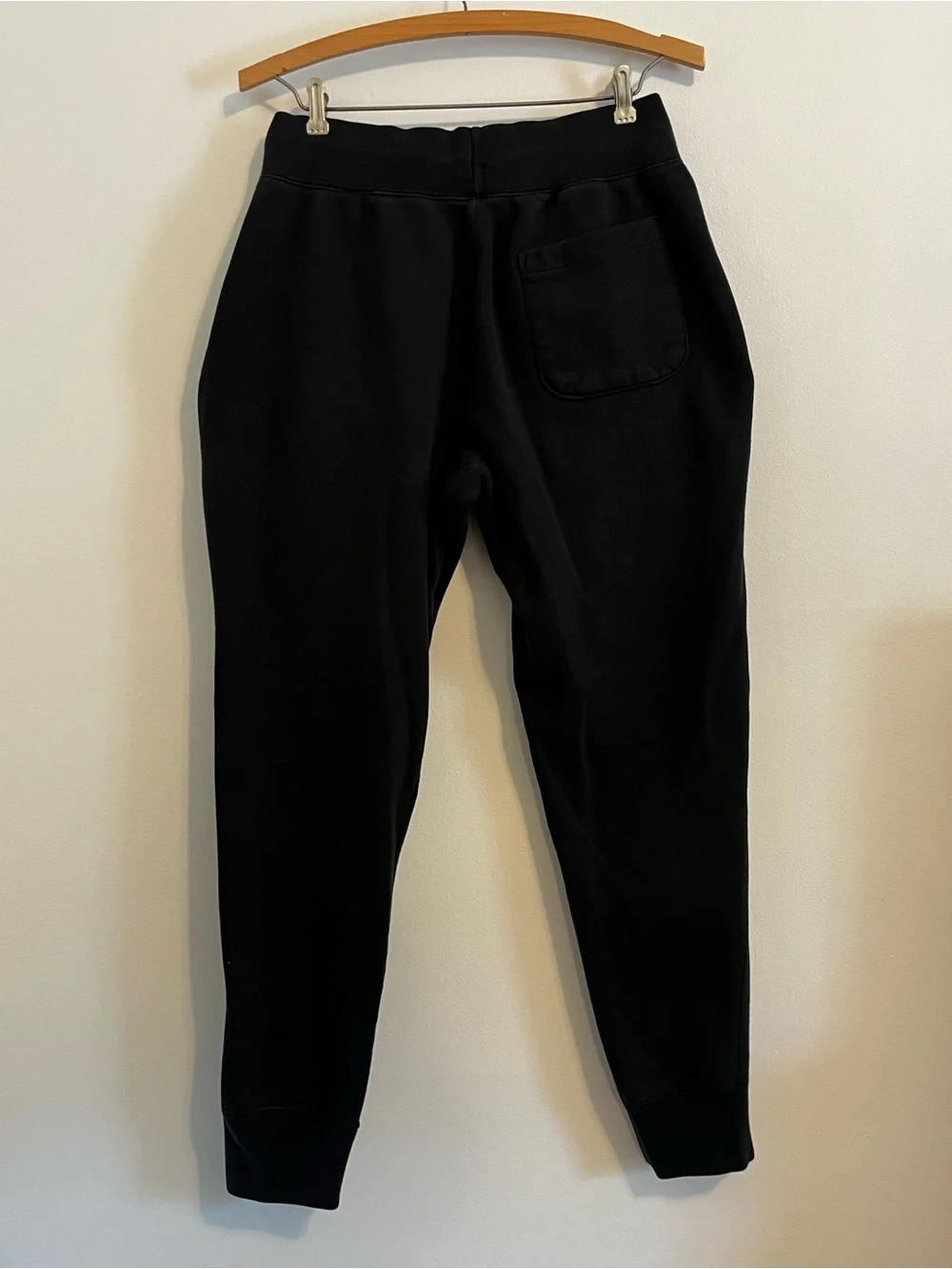 Champion Reverse Weave Joggers EUC Men’s Medium Black Big C Logo Sweatpants Y2K
